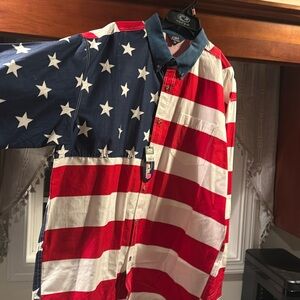 Men’s Roper Brand  Patriotic button down shirt